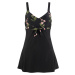 Bonprix BPC SELECTION koupací šaty s květy Barva: Černá, Mezinárodní