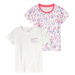 lupilu® Dívčí triko, 2 kusy (bílá / lila fialová / růžová)
