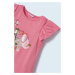 Dětské šaty s kabelkou Mayoral růžová barva, mini