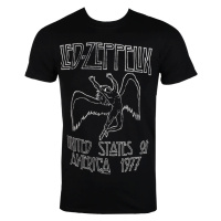 Tričko metal pánské Led Zeppelin - USA 1977 - NNM - RTLZETSB1977 LZTS11MB