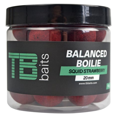 Tb baits vyvážené boilie balanced + atraktor glm squid strawberry 100 g - 16 mm