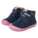 D.D. step barefoot dívči dětské celokožené boty 874 Blue
