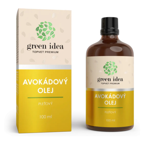 Green Idea Avokádový olej 100% s vitaminem E 100 ml TOPVET