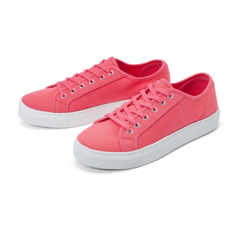 Tchibo - Plátěné tenisky - pro ženy - vel. 38 - barva: červená