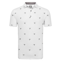 Footjoy Thistle Print Lisle White