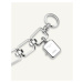 Rosefield The Octagon Charm Chain White Silver