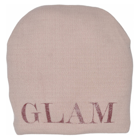Dámská zimní čepice Glamourous girl, růžová Delami