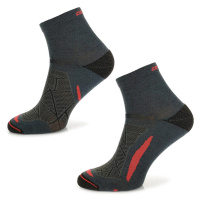 Trekingové Merino ponožky Comodo TREUL02 Black Red