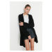 Trendyol Black Wide Fit Soft Textured Knitwear Cardigan