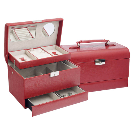 JK Box Designová červená šperkovnice SP-901/A7 JKbox