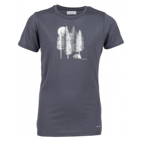 Columbia RANCO LAKE SHORT SLEEVE TEE Dětské triko, tmavě šedá, velikost