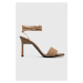 Sandály Calvin Klein GEO STIL GLADI SANDAL 90HH béžová barva, HW0HW01467