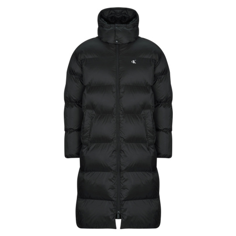 Calvin Klein Jeans LS LONG LENGTH HOODED NYLON PUFF Černá