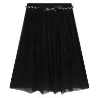 Dětská sukně Dkny černá barva, midi, áčková