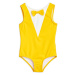 Jednodílné dětské plavky Mini Rodini žlutá barva