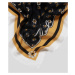 Šátek karl lagerfeld k/signature floral silk scarf černá