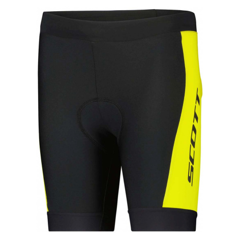 SCOTT Cyklistické kalhoty krátké bez laclu - RC PRO JUNIOR 2022 - černá/žlutá