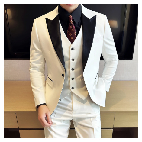 Svatební oblek trojdílný - sako, vesta a kalhoty JFC FASHION