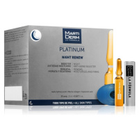 MartiDerm Platinum Night Renew exfoliační peelingové sérum v ampulích 30x2 ml