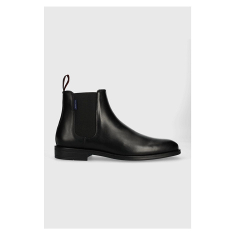 Kožené kotníkové boty PS Paul Smith Cedric pánské, černá barva