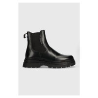 Kožené kotníkové boty Gant Rockdor pánské, černá barva, 27651427.G00