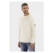 Svetr camel active crewneck creme