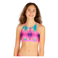 Dívčí plavkový sportovní top Litex 6B428 tisk | růžová