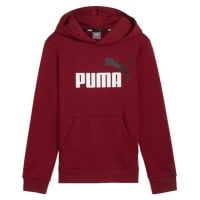 Puma ESSENTIALS + BIG LOGO HOODIE Chlapecká mikina, vínová, velikost