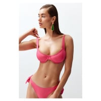 Trendyol Fuchsia Balconette Bikini Top