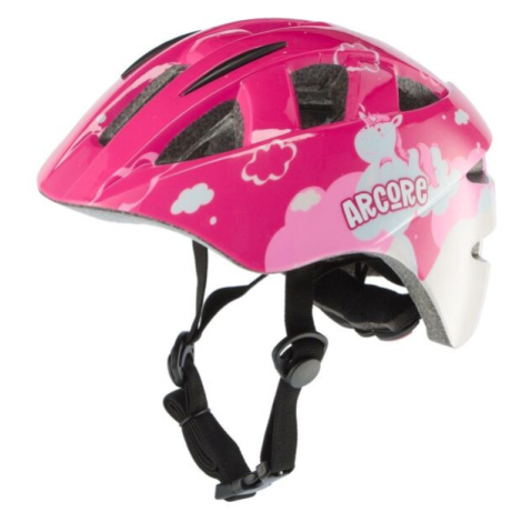 Arcore BONNY Dětská cyklistická přilba, růžová, velikost