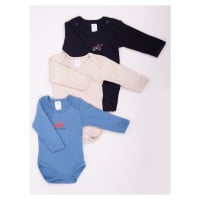 Yoclub Kids's Long Sleeve Bodysuits 3-Pack BOD-0202C-A13D