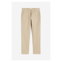 H & M - Bavlněné kalhoty chino Slim Fit - béžová