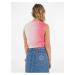 Růžový dámský crop top Tommy Jeans
