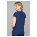 QVC LYLA halenkové tričko Barva: Modrá, Mezinárodní