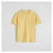 Reserved - Bavlněné tričko střihu regular - Žlutá