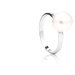 Buka Jewelry | Perlový prsten Klasik - Barva Bílá, Drahý kov Sterlingové stříbro (925), Velikost