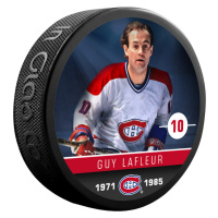 Montreal Canadiens puk souvenir collector hockey puck Guy Lafleur #10