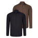 DUAL SET G726 DEWBERRY MENS SHIRTS-BLACK-BROWN