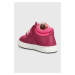 Dětské kožené sneakers boty Garvalin růžová barva