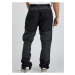 Černo-šedé pánské kalhoty s odepínací nohavicí SAM73 Walter