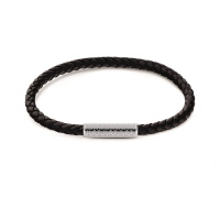 Calvin Klein Moderní kožený náramek Braided 35000101