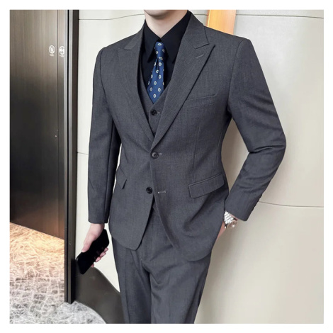Trojdílný oblek 3v1 sako, vesta a kalhoty JF463 JFC FASHION