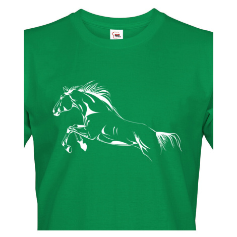 Pánské tričko s úžasným potiskem koně - skvělý dárek na narozeniny BezvaTriko