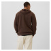 Mikina GAP Logo Sherpa Hoodie Woodsy Brown