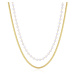 S`Agapõ Dvojitý pozlacený náhrdelník s perlami Wisdom SWI06