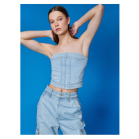 Koton Jeans Bustier Strapless