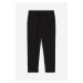 H & M - Kalhoty jogger z bavlněného žerzeje - černá