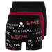 Trendyol 3-Pack Multi Color Skull Pattern-Flat Pack Cotton Boxer