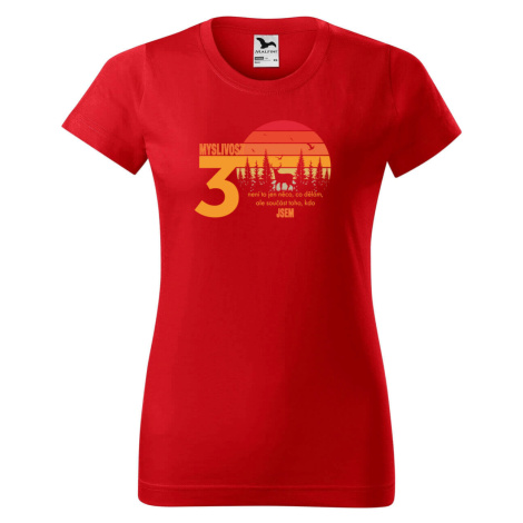 DOBRÝ TRIKO Dámské tričko s potiskem k narozeninám 30 let myslivost Barva: Červená