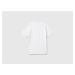 Benetton, T-shirt In Linen Blend With Pocket